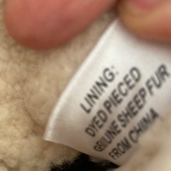 NEW MK MICHAEL KORS Leather Wedges Winter Boots Sheep Fur Lining Size 8 - Picture 12 of 17